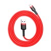 Baseus Kevlar Lightning Cable 2m Red (CALKLF-C19) - зображення 1