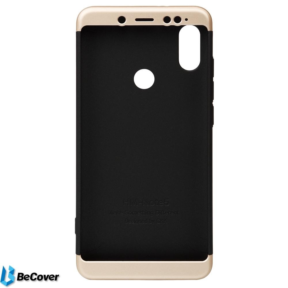 BeCover Super-protect Series для Xiaomi Redmi Note 5/Note 5 Pro Black/Gold (702423) - зображення 1