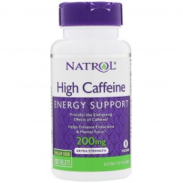 Natrol High Caffeine 200 mg 100 tabs