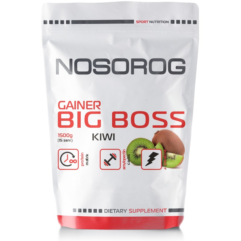 Nosorog Big Boss Gainer 1500 g /15 servings/ Kiwi - зображення 1