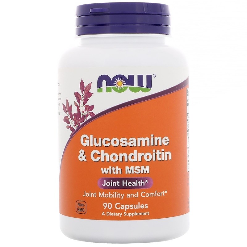 Now Glucosamine & Chondroitin with MSM Capsules 90 caps - зображення 1