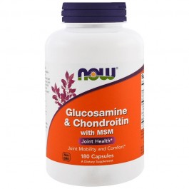 Now Glucosamine & Chondroitin with MSM Capsules 180 caps