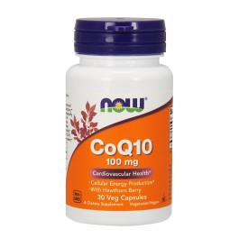   Now CoQ10 100 mg with Hawthorn Berry Veg Capsules 30 caps