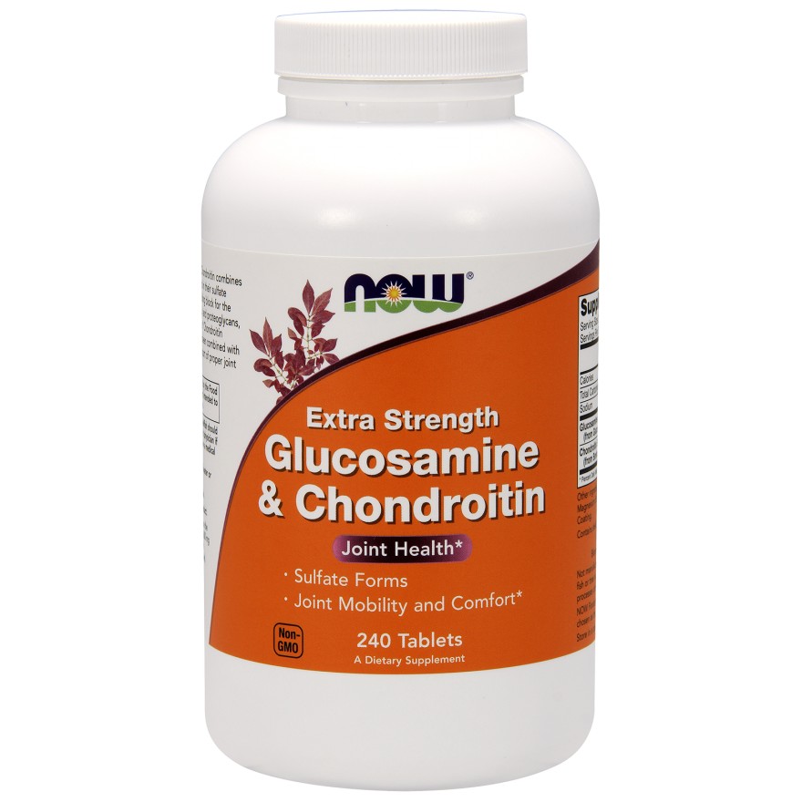 Now Glucosamine & Chondroitin Extra Strength Tablets 240 tabs - зображення 1