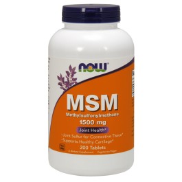 Now MSM 1500 mg Tablets 200 tabs
