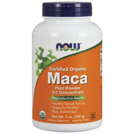 Now Maca Pure Powder Certified Organic 198 g /73 servings/
