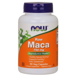   Now Maca 750 mg Raw Veg Capsules 90 caps