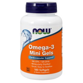   Now Omega-3 Mini Gels Softgels 180 caps