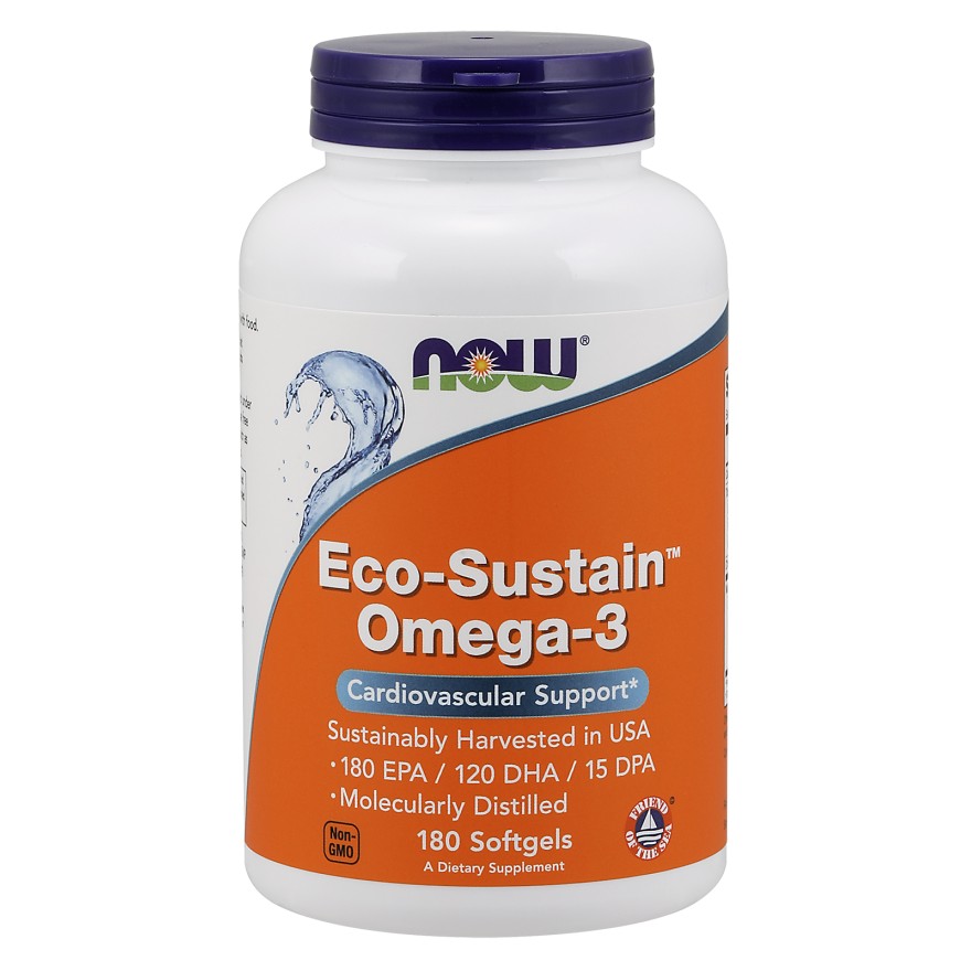 Now Eco-Sustain Omega-3 Softgels 180 caps - зображення 1