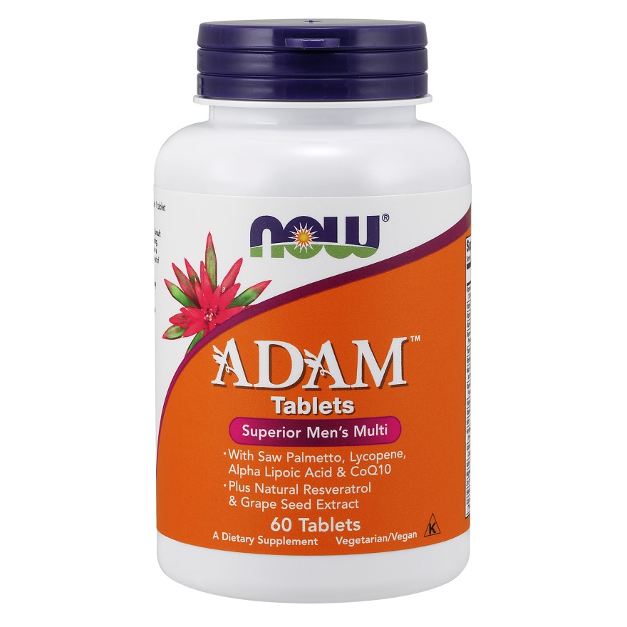 Now Adam Men's Multiple Vitamin Tablets 60 tabs - зображення 1