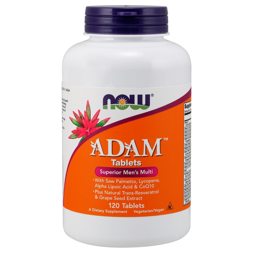 Now Adam Men's Multiple Vitamin Tablets 120 tabs - зображення 1