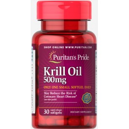 Puritan's Pride Red Krill Oil 500 mg 30 caps