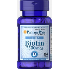   Puritan's Pride Biotin 7500 mcg 100 таб