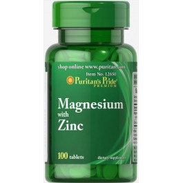 Puritan's Pride Magnesium with Zinc 100 tabs