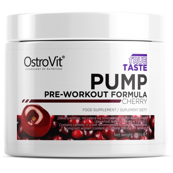 OstroVit PUMP Pre-Workout Formula 300 g /30 servings/ Cherry - зображення 1