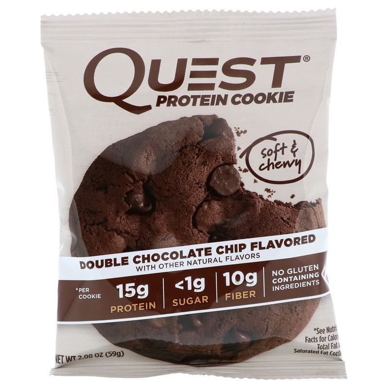 Quest Nutrition Protein Cookie 59 g Double Chocolate Chip - зображення 1