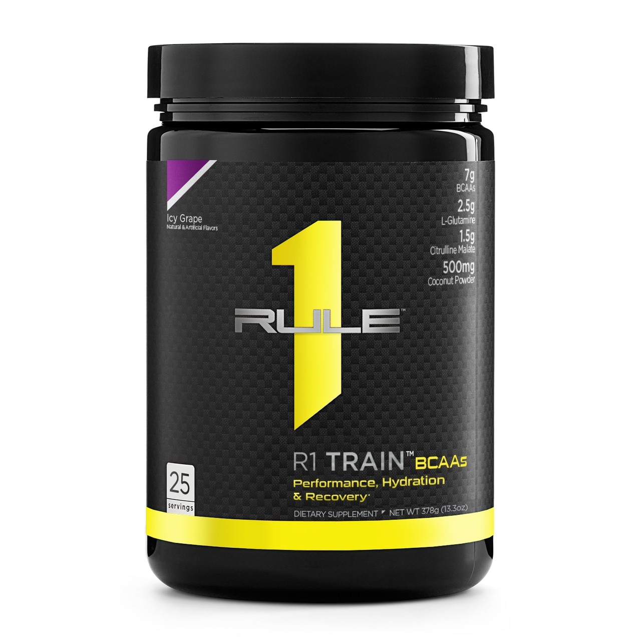 Rule One Proteins R1 Train BCAAs 378 g /25 servings/ Icy Grape - зображення 1