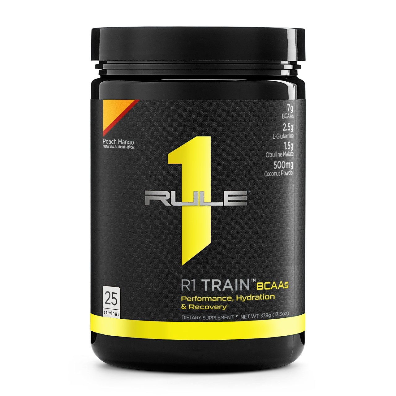 Rule One Proteins R1 Train BCAAs 378 g /25 servings/ Peach Mango - зображення 1