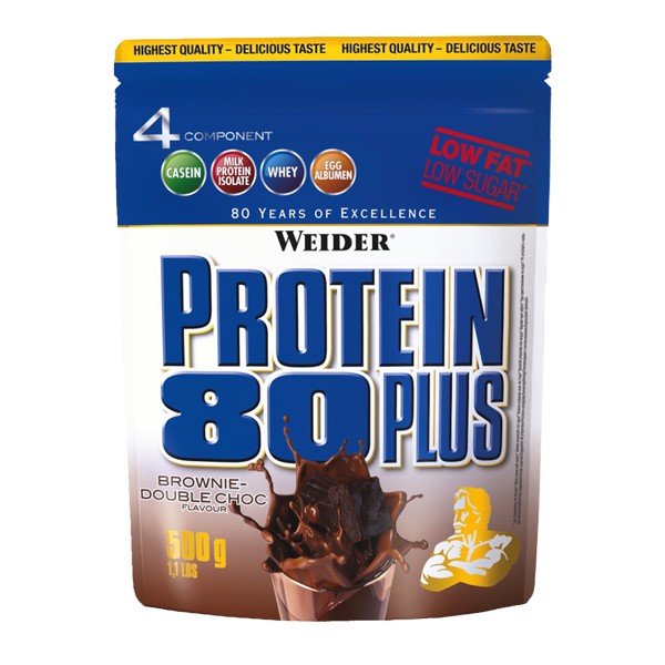 Weider Protein 80 Plus 500 g /16 servings/ Hazelnut Nougat - зображення 1