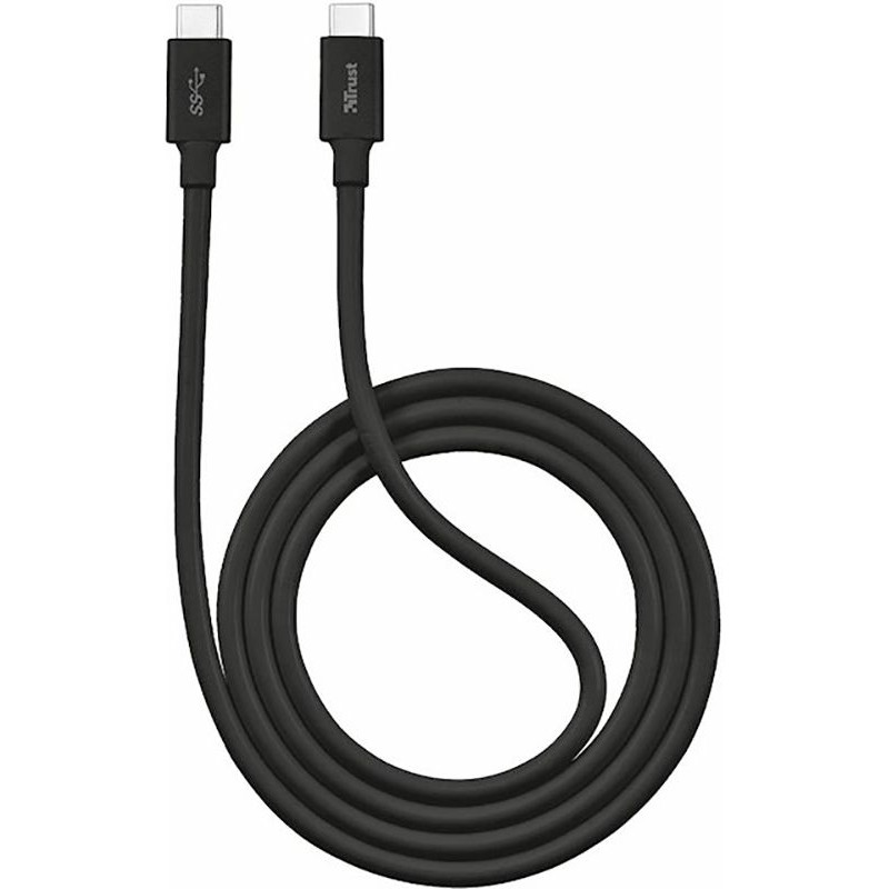Trust Urban USB 2.0 Type-C to Type-C 480 Mbps PD2.0 1m Black (21176) - зображення 1