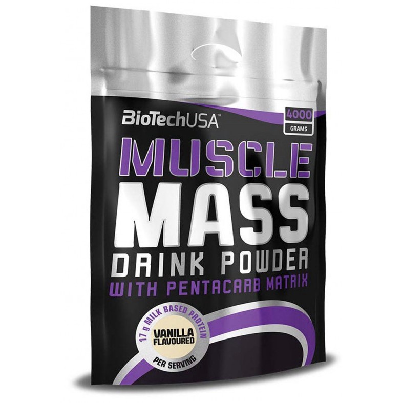 BiotechUSA Muscle Mass 4000 g /57 servings/ Chocolate - зображення 1