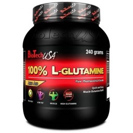 BiotechUSA 100% L-Glutamine 240 g /48 servings/ Unflavored