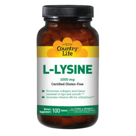 Country Life L-Lysine 1000 mg 100 tabs