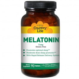 Country Life Melatonin 3 mg Rapid Release 90 tabs