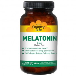   Country Life Melatonin 3 mg Rapid Release 90 tabs