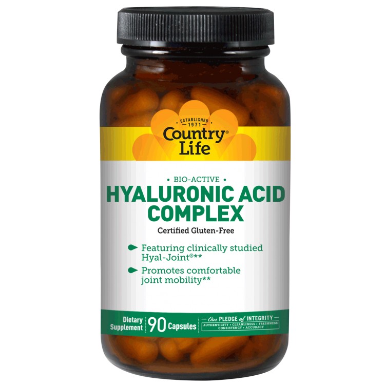 Country Life Bio-Active Hyaluronic Acid Complex 90 caps - зображення 1