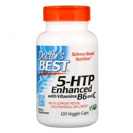 Doctor's Best 5-HTP Enhanced with Vitamins B6 and C 120 caps