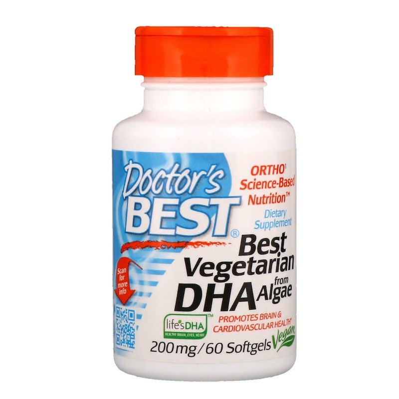 Doctor's Best Vegan DHA 200 mg 60 caps - зображення 1