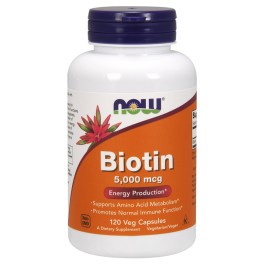   Now Biotin 5,000 mcg Veg Capsules 120 caps