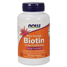   Now Biotin 10 mg /10,000 mcg/ Extra Strength Veg Capsules 120 caps