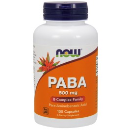 Now PABA 500 mg Capsules 100 caps