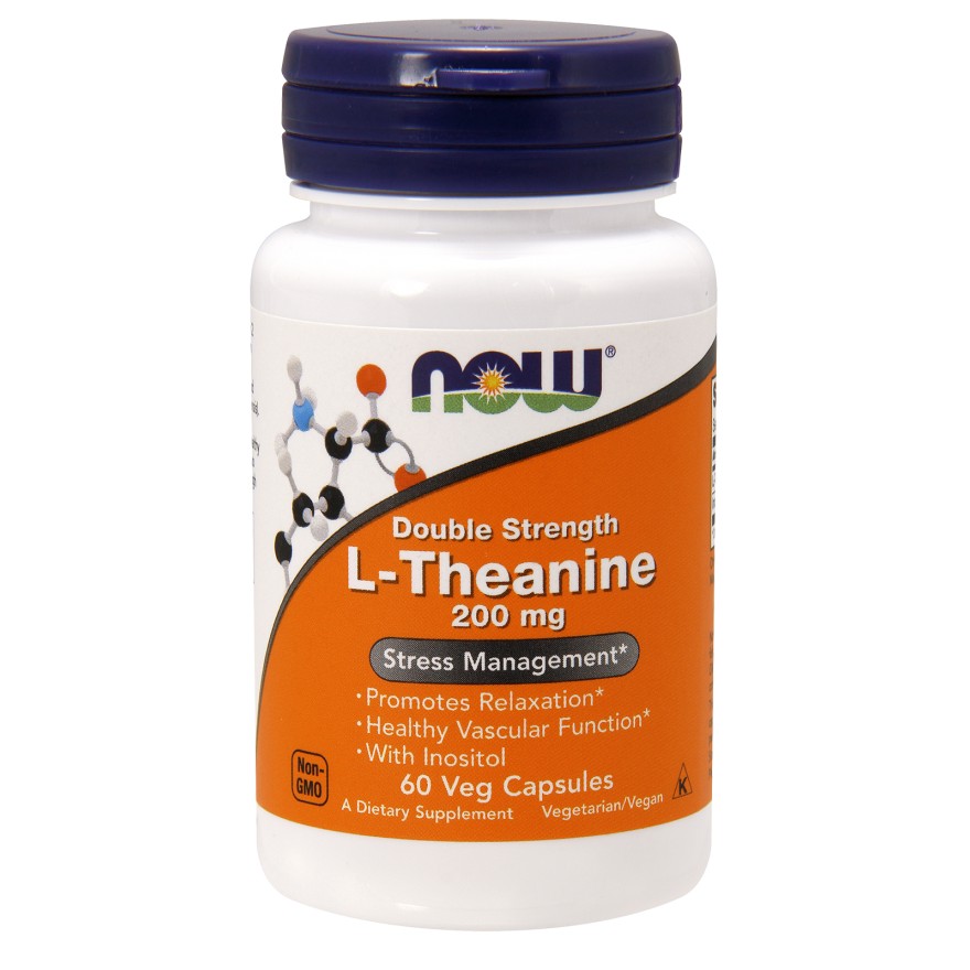 Now L-Theanine 200 mg Veg Capsules 60 caps - зображення 1