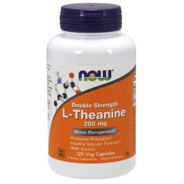 Now L-Theanine 200 mg Veg Capsules 120 caps