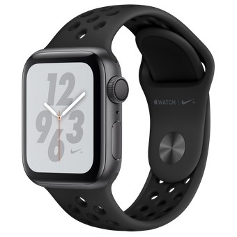 Apple Watch Nike+ Series 4 GPS 40mm Gray Alum. w. Anthracite/Black Nike Sport b. Gray Alum. (MU6J2) - зображення 1