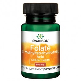 Swanson Folate 5-Methyltetrahydrofolic Acid 800 mg 30 caps