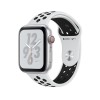 Apple Watch Nike+ Series 4 GPS + LTE 44mm Silver Alum. w. Platinum/Black Nike Sport b. Silver Alum. (MTXC2 - зображення 1