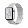 Apple Watch Nike+ Series 4 GPS + LTE 44mm Silver Alum. w. Summit White Nike Sport l. Silver Alum. (MTXA2) - зображення 1