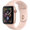 Apple Watch Series 4 GPS + LTE 44mm Gold Alum. w. Pink Sand Sport b. Gold Alum. (MTV02, MTVW2) - зображення 1