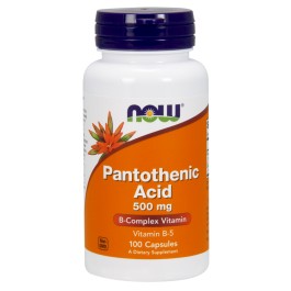 Now Pantothenic Acid 500 mg Capsules 100 caps