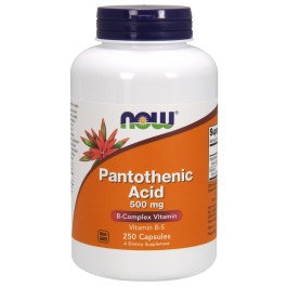 Now Pantothenic Acid 500 mg Capsules 250 caps