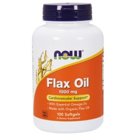 Now Flax Oil 1000 mg Softgels 100 caps