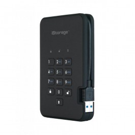 iStorage diskAshur 2 SSD 1 ТB USB 3.1 Encrypted Portable SSD (IS-DA2-256-SSD-1000-B)