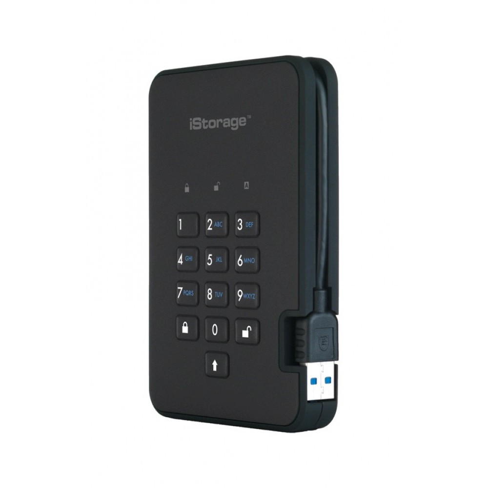 iStorage diskAshur 2 USB 3.1 500 GB (IS-DA2-256-500-B) - зображення 1