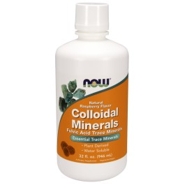 Now Colloidal Minerals Liquid 946 ml /32 servings/ Natural Raspberry