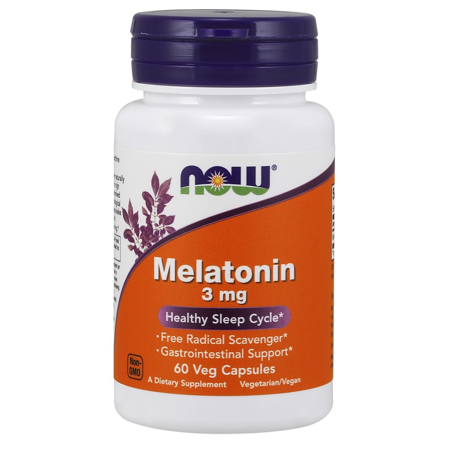 Now Melatonin 3 mg Veg Capsules 60 caps - зображення 1