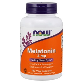   Now Melatonin 3 mg Veg Capsules 180 caps